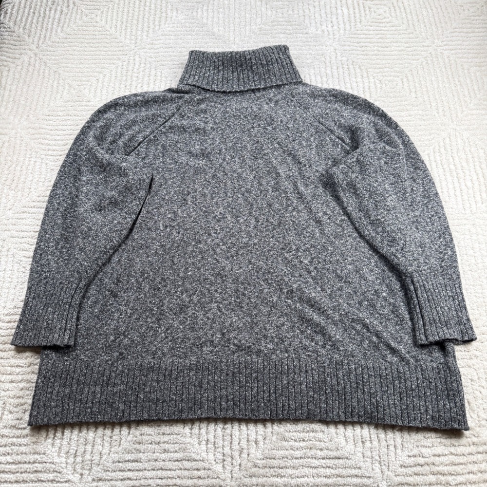 Old Navy SoSoft Turtleneck Sweater Women's 2X Gray Marl Raglan Knit Minimalist